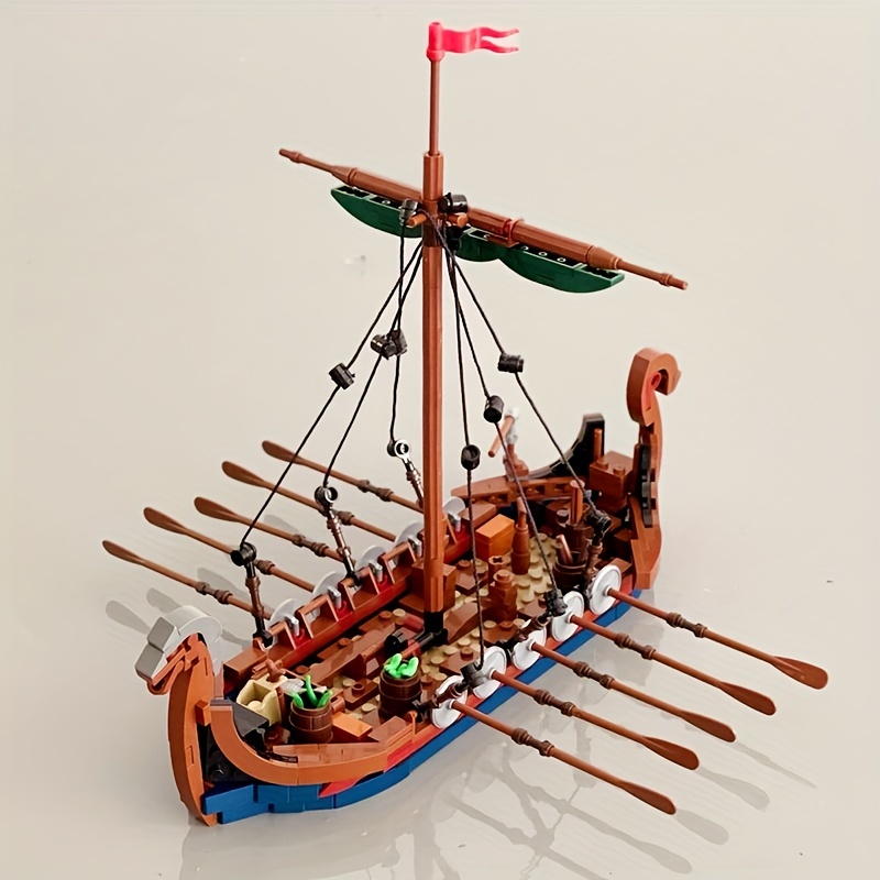 Kids Education Allowance - MOC Medievale Vichingo Nave 463 PCS