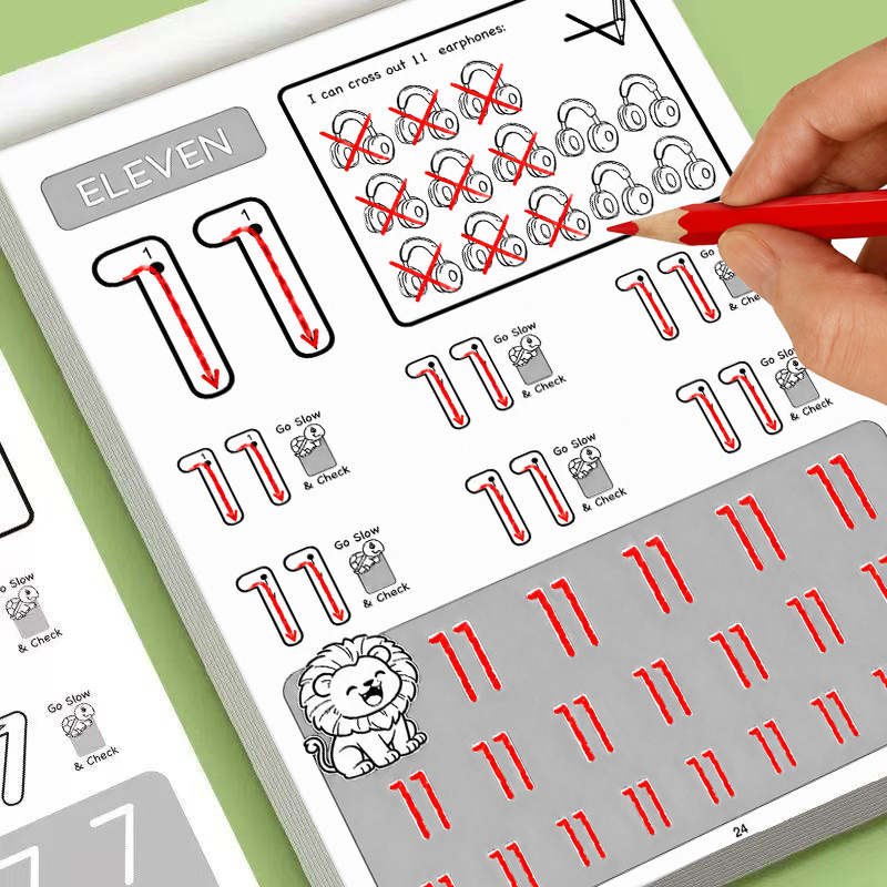 Learning Workbook Preschool - Quaderno di esercizi per tracciare i