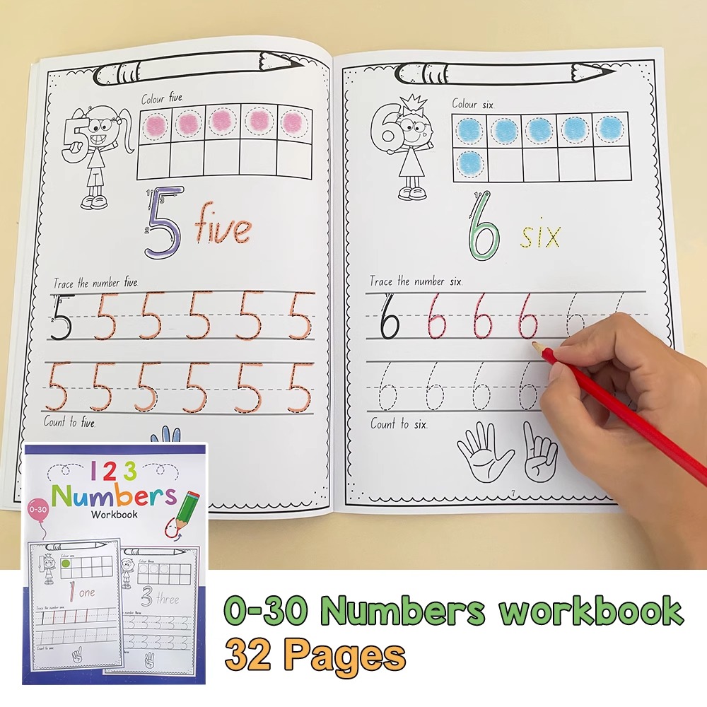 Formato A4 Numero 0-30 Quadern - Learning Workbook Preschool recensione e prezzo