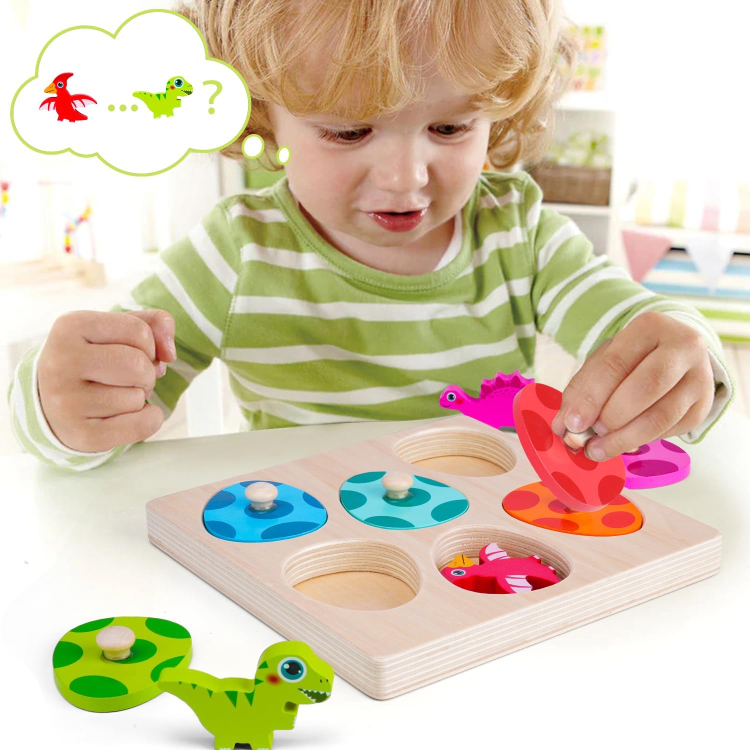 Dinosauro in legno Puzzle Gioc - Kids Nature Education recensione e prezzo